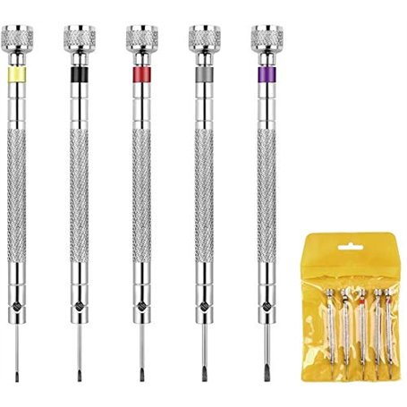 Dadabig 5 Pcs Tournevis Montre Pour Réparation De Montres Pour Les Horlogers De Tournevis Precision Pour Montre