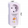 GutReise Fiche intermédiaire FI pour protection des personnes contre les chocs électriques 16 A 220-250 V 10 mA Adaptateur de sé