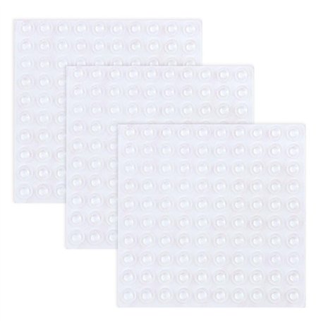 NouveLife Lot de 300 Tampon Caoutchouc Transparent Pieds Adhésifs en Caoutchouc Coussinet Amortisseur 8