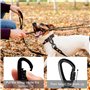 Neikafan 4 Pièces Mousquetons Pivotants Mousqueton Laisse Chien Mousqueton Noir Clip Mousquetons Pivotant Verrouillage Torsadé 3