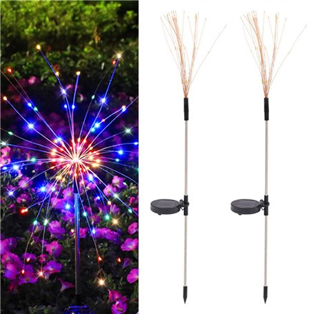 Lot de 2 lampes solaires pour jardin extérieur