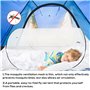 Moustiquaire De Lit Pliable, Moustiquaire De Voyage, Moustiquaire De Lit Pop Up, Installation Facile, Moustiquaire Pliable Ultra