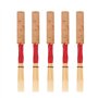 5pcs anches de hautbois, force de rayure de bambou moyenne doux rouge main fait main hautbois reed instrument de remplacement de