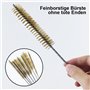 Lot de 7 brosses de nettoyage pour tubes en laiton - Outils de nettoyage et de polissage - Brosses en fil de laiton pour le nett