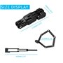 Surplex Antivol de vélo, Cadenas Antivol Pliable, Portable Serrure Pliante de Vélo Moto Antivol Acier Robuste Verrou de Sécurité
