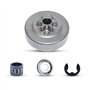 Haishine Pignon de Tambour d'Embrayage 3/8" 6 Dents pour Stihl MS170 MS181 018 017 MS180 MS250 MS210 Tronçonneuse Remplacer OEM#