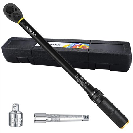 Uharbour Clé dynamométrique 1/2 pour voiture 20-230 Nm
