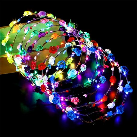 20 Pièces LED Bandeau Fleur