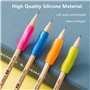 Poignées de Crayon Poignées de Stylo en Silicone Enfants Crayon Poignées Écriture Aide Pencil Grip Ecriture Correction Grips pou