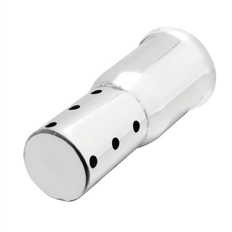 Madlife Garage Pot d'échappement Silencieux universel pour moto - 51 mm - En acier inoxydable - Argenté