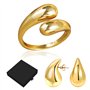 4 Pièces Bague Femme Kit