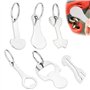 PUERFOCA Lot de 6 jetons de chariot de courses avec porte-clés en acier inoxydable