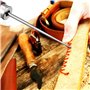 Poinçon avec Manche en Bois Poinçon sans œIl Poinçon de Couture Bricolage Outils de Perforation à Manche pour Le Travail du Cuir
