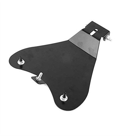 HANSWDEU Solo Plaque de Base Siège Moto 11.8" X 10.2" Support Protection pour Selle de Moto en Acier Robuste pour Sportster XL88