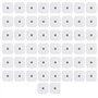WANGU Lot de 40 Électrodes Adhésives Universelles: Pads d'Électrodes 5x5cm pour Appareil TENS/EMS
