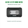 Yooreal Compteur horaire numérique AC/DC 5-277 V, compteur horaire étanche Fonctionne sur divers générateurs de tondeuses à gazo