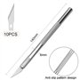 Precision Cutter Scalpel, 2 pièces avec 20 lames de Rechange, Cutter de précision Scalpel, Couteau de Précision en acier au mang