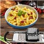 râpe à spätzle en acier inoxydable avec poignée en caoutchouc