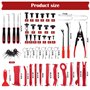 158 Pièces Outils de Levier Universels pour Voiture, Outils de DéMontage de Garnitures Trousse, Outil Demontage Garniture avec B