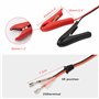 GELRHONR câble de Pince Crocodile de Batterie 12V 24V, 1.8M 18AWG câble d'extension de Pince de Batterie de Voiture avec borne d
