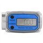 Débitmètre de Carburant - Eau Turbine Numérique Compteur de Carburant Diesel Essence Carburant Débitmètre 15-120L / min 1" NPT (