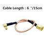 TengKo RG316 SMA Mâle à MCX Câble mâle Plug15cm RF Pigtail Jumper Cable Coaxial Coax Cable Assembly