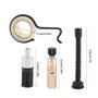 Atyhao Tronçonneuse Pompe à Huile Engrenage à vis sans Fine Réservoir Carburant Set de Filtres pour Tubes Huile Kit Accessoires 