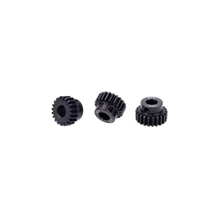 DollaTek 3PCS M0.6 17T-28T Engrenage de Moteur à pignon en métal pour Arbre de 5 mm 1/8 RC Pièces de Rechange de Moteur de Voitu