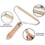 Kit de Rasoir Anti bouloche, Peigne de Laine Portable et Brosse Manuel Anti Poil pour Vetements Peluche a la Maison, Wood Fuzz R