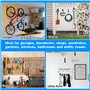 HEKOBAG Lot de 6 Crochets de Rangement Robuste pour Garage, Crochet en Forme de J, Crochet Mural de Garage, Accroche Velo Mural 