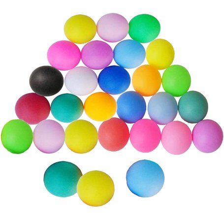 mengger Balles de Ping Pong Tennis de Table Training D'entraînement 30 Piece Plastique Balle Idéal pour l'entraînement et Les Je