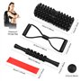 5 en 1 Rouleau Massage Foam Roller Rouleau Massage en Mousse à Quadrillage
