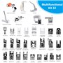 WIYETY Lot de 32 pieds presseurs multifonctions pour machine à coudre Singer/Brother/Babylock/Necchi/New Home/Janome/Elna/Toyata