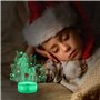 CooPark 3D Licorne Lights Fairy Illusion Lampe 16 Couleurs et Télécommande Optique Led Veilleuse Bureau LED Table Tactile Chevet