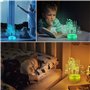 CooPark 3D Licorne Lights Fairy Illusion Lampe 16 Couleurs et Télécommande Optique Led Veilleuse Bureau LED Table Tactile Chevet