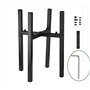 eROOSY Support de plante réglable Support de pot de fleur moderne intérieur extérieur avec largeur réglable pour pot de plante d
