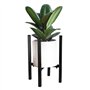 eROOSY Support de plante réglable Support de pot de fleur moderne intérieur extérieur avec largeur réglable pour pot de plante d