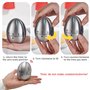 Minuterie Cuisine Minuteur Forme de Oeuf Alarme de Rotation Mécanique Manuelle Kitchen Timer Acier Inoxydable pour La Cuisine Cu