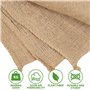 Sac Toile Jute Premium, 5 Sacs Toile de Jute Grand Format - Sac à gravats Chantier – Sac Jute Pomme de Terre – Sac Jute Noel réu