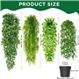 Fausse Plante Tombante avec Pots