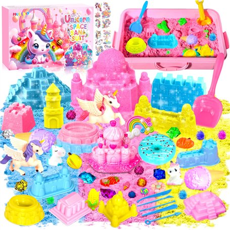 MULEVIP Magic Sand Sable Magique Licorne Fille Jeu de Sable Kit