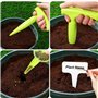 12 pièces Plantoir Outils de Jardinage,1 pièce Plantoir à bulbes,1 pièce Distributeur de semences,10 pièces étiquettes de Plante