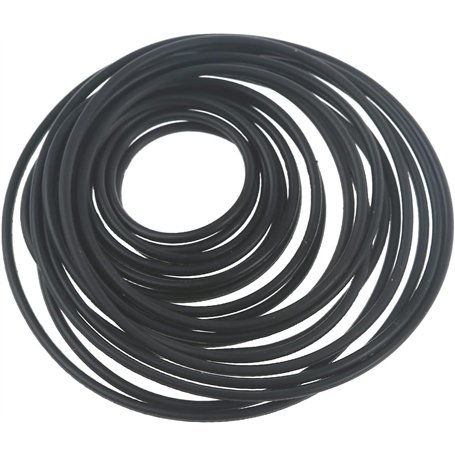 Lot de 20 courroies rondes en caoutchouc pour enregistreur à cassette - 1