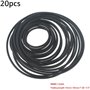 Lot de 20 courroies rondes en caoutchouc pour enregistreur à cassette - 1,5 mm - Accessoires vidéo - Courroie de remplacement ro