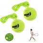 2 Pièces Balle de Tennis avec Cordon