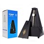 TAMUME Noire Antique Cru Pyramide Style Renforcé plastique Metronome 40-208 BPM Tempo Minuteur Musique Intégré Avec Bell et Méca