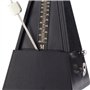 TAMUME Noire Antique Cru Pyramide Style Renforcé plastique Metronome 40-208 BPM Tempo Minuteur Musique Intégré Avec Bell et Méca