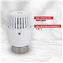 zencQ 1x Thermostat de radiateur avec série - Tête thermostatique précise avec capteur intégré, protection contre le gel et ajus