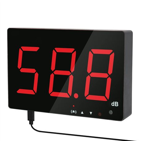 Décibel Meter Wall Hanging Sound Level Meter Tester 30-130db Decibel Mesure du Bruit avec Alarme