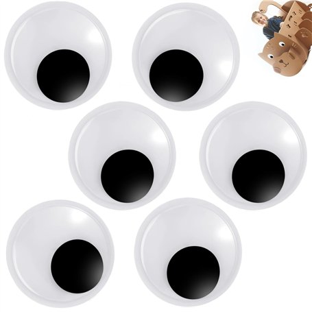 Zwenjuan Grands Yeux Mobiles Autocollants Adhésifs Yeux